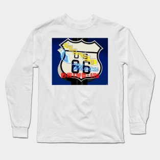 The Silver Moon on route 66 Long Sleeve T-Shirt